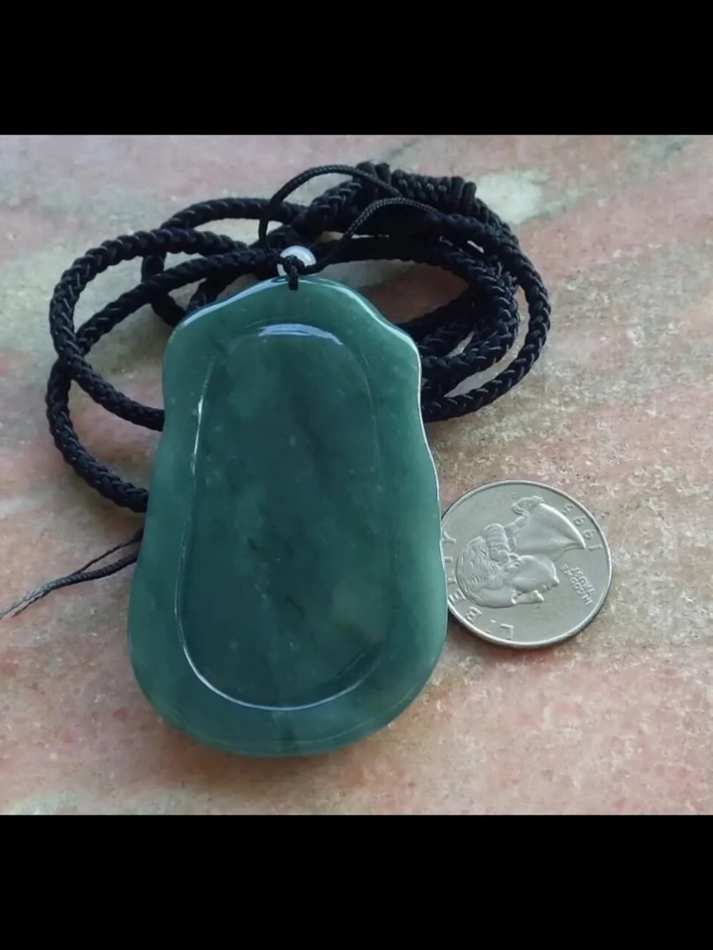 Certificate Jadeite jade Green Wealth mercy Big Dragon Guanyin Pendant